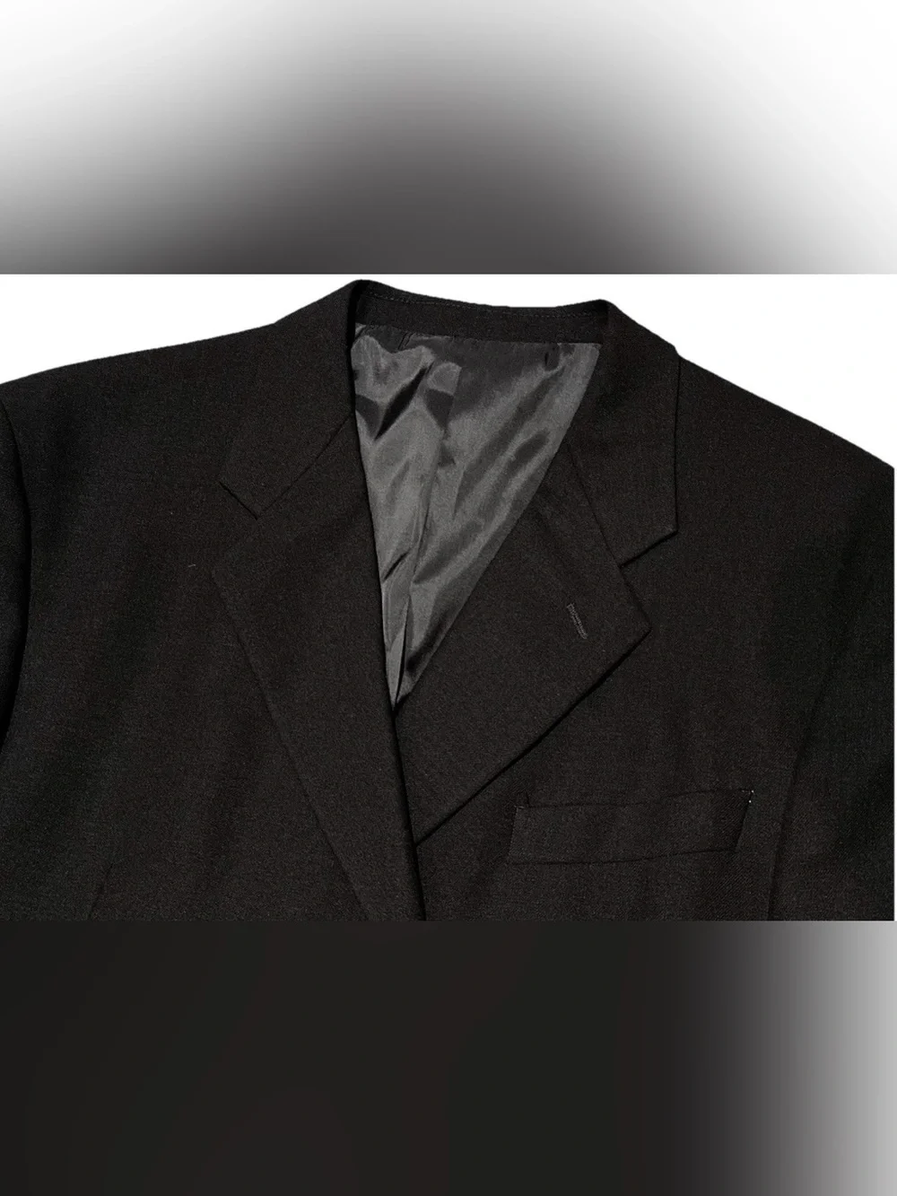 $2695 GIORGIO ARMANI MANI SUIT 48R 48 R SAKS 5TH SINGLE BREASTED BLACK 4 SZN